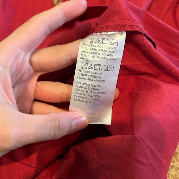 NWT Size 10 Joan Rivers Button Down Blouse Longsleeve - Picture 9 of 10